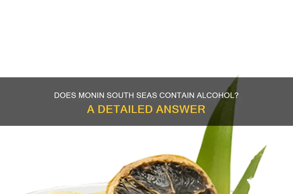 does monin south seas have alcohol
