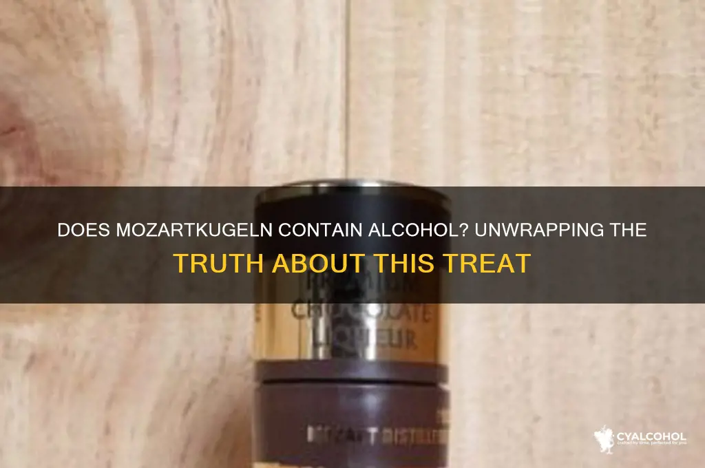 does mozartkugeln have alcohol