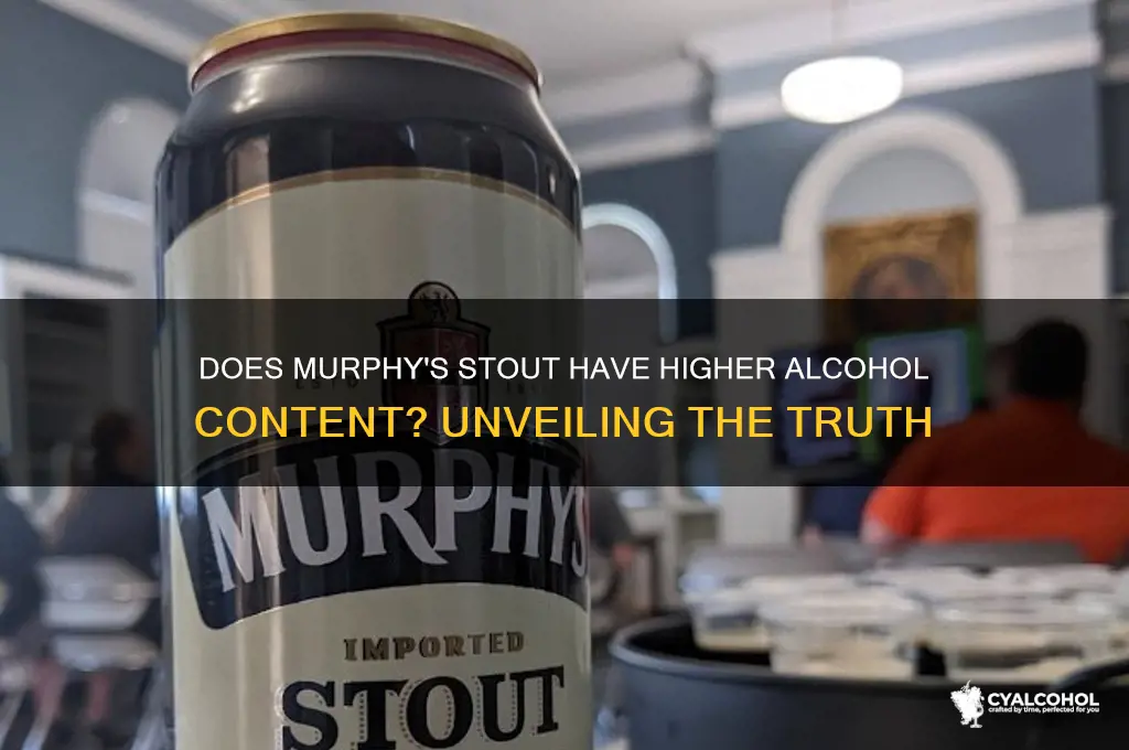 does murphys stout have more alcohol