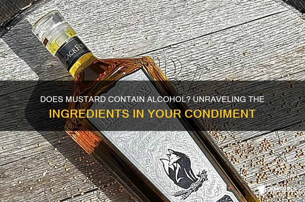 does mustard have alcohol in it