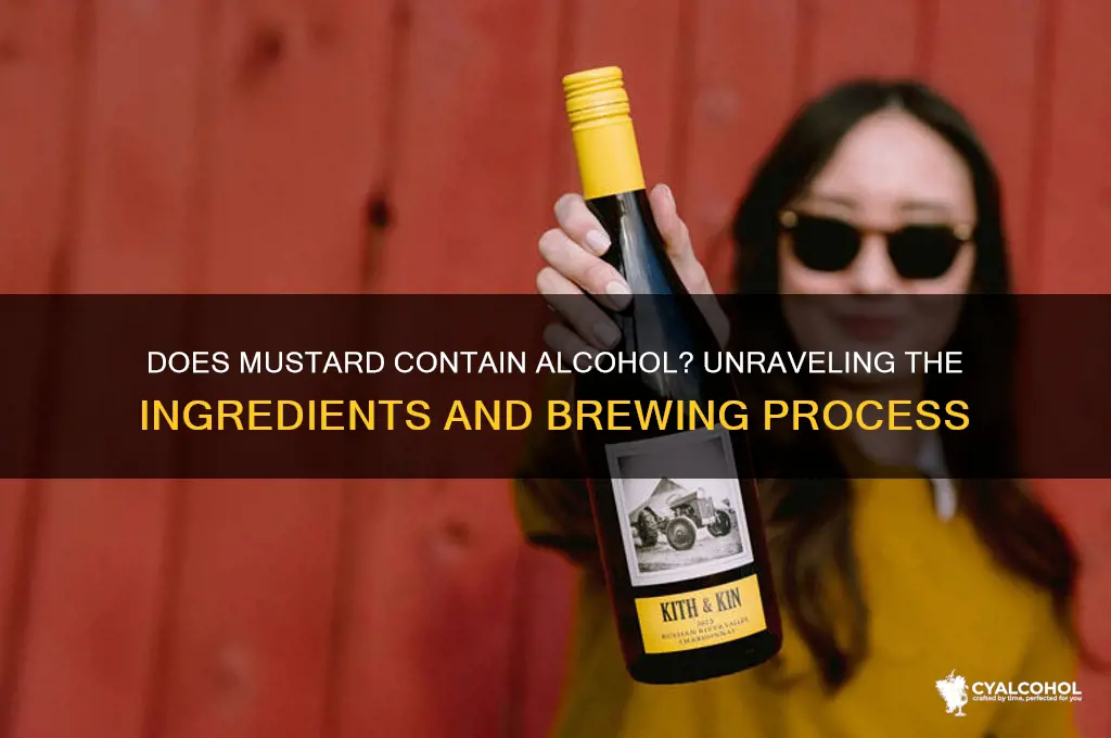 does mustard have alcohol