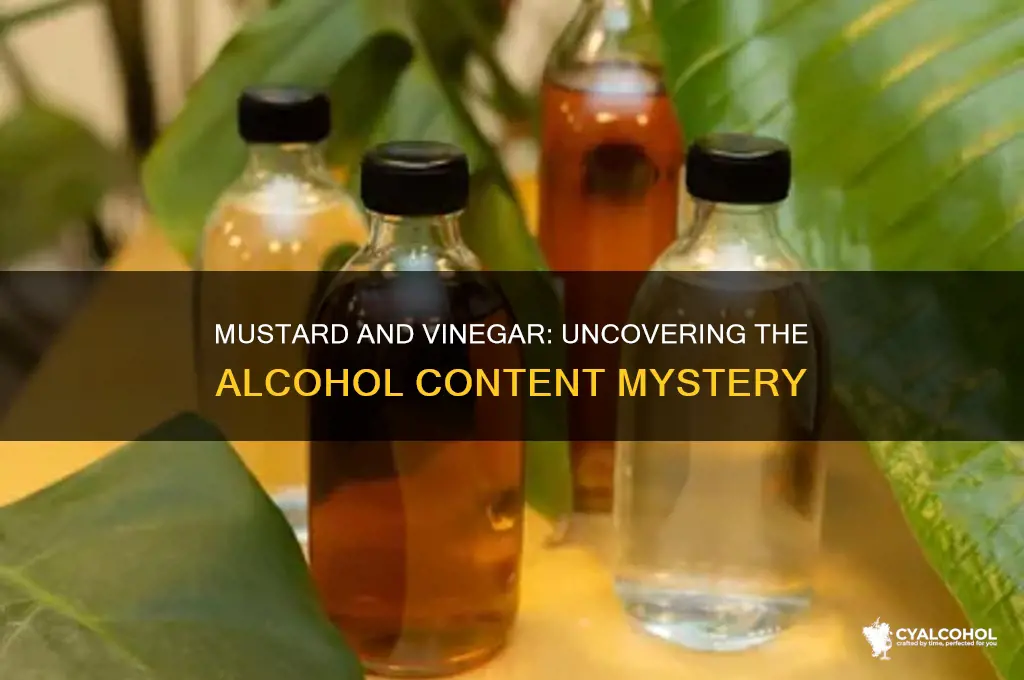 does mustard with vinegar have alcohol