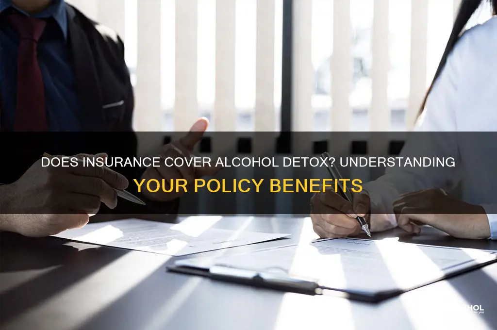 does my insurance cover alcohol detox