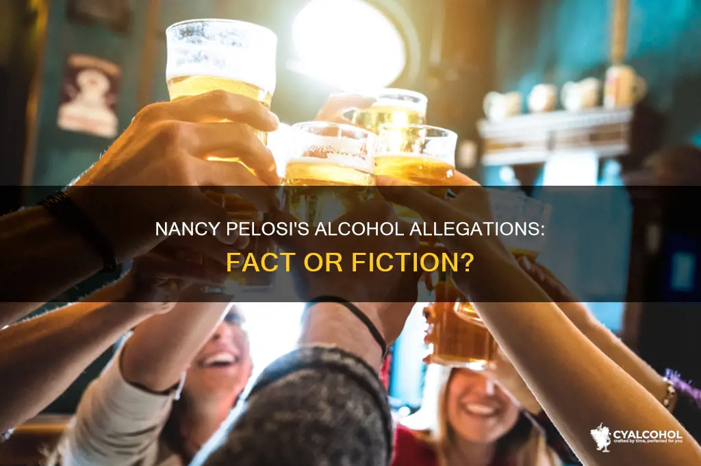 does nancy pelosi have a problem with alcohol