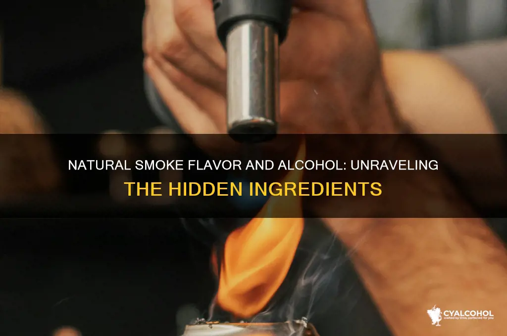does natural smoke flavor uave alcohol