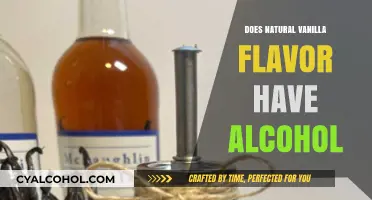 Natural Vanilla Flavor and Alcohol: Unraveling the Ingredients Mystery