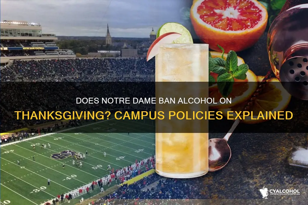 does nd ban alcohol on thanksgiving