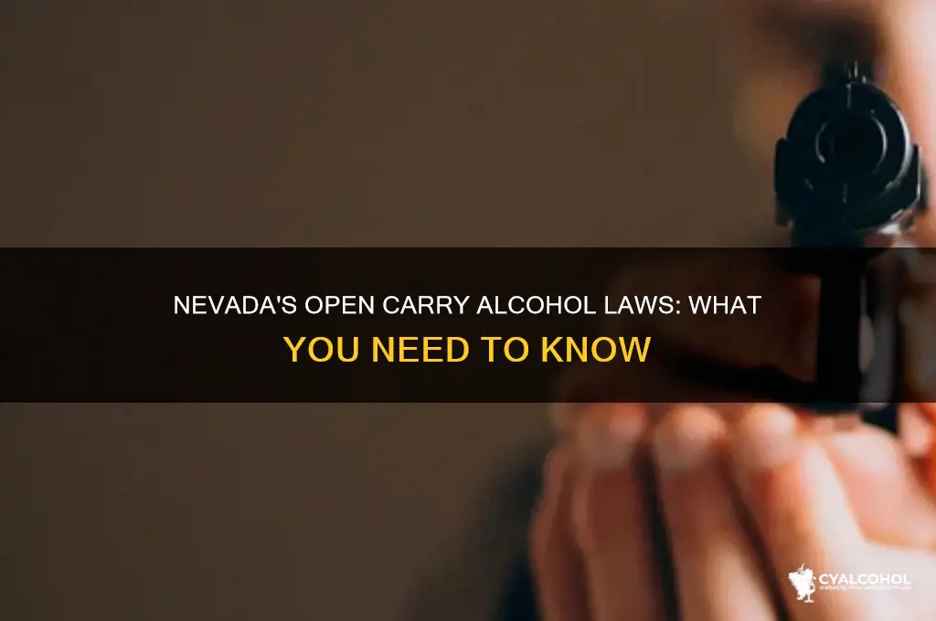 does nevada have open carry alcohol