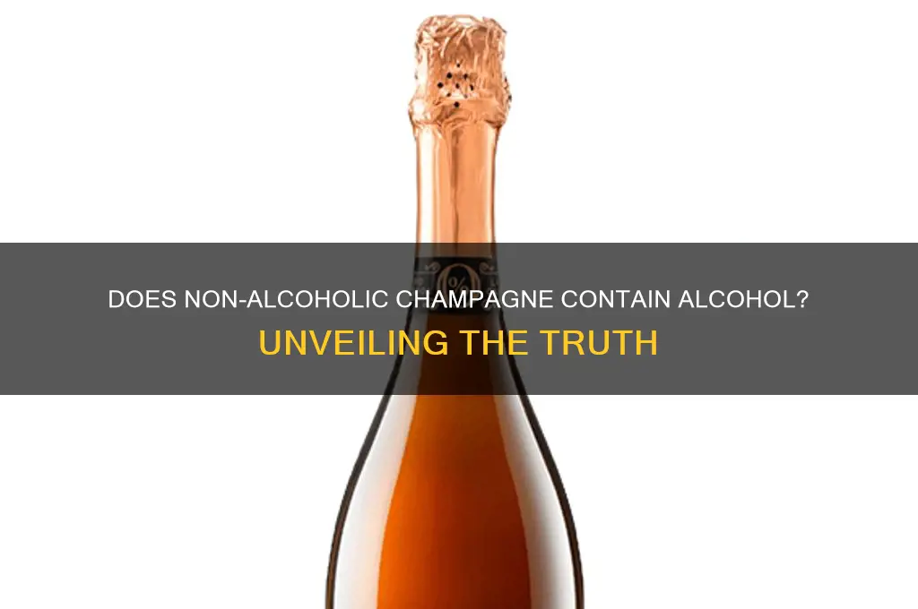 does non alcoholic champagne have alcohol
