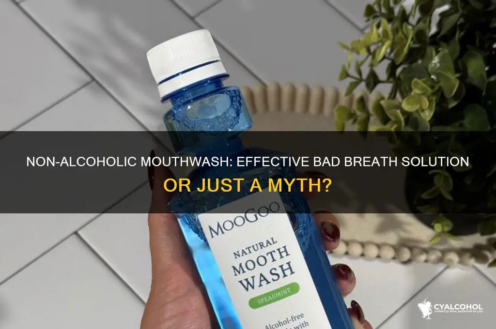 does non alcoholic mouthwash remove smell
