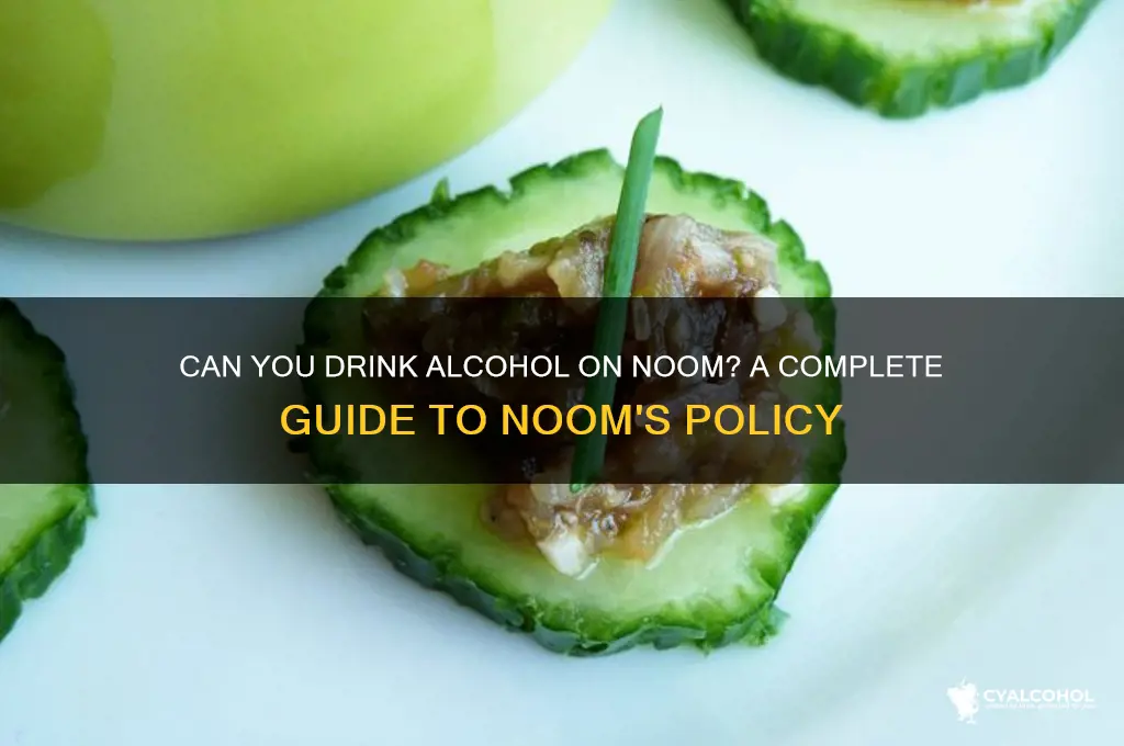 does noom allow alcohol