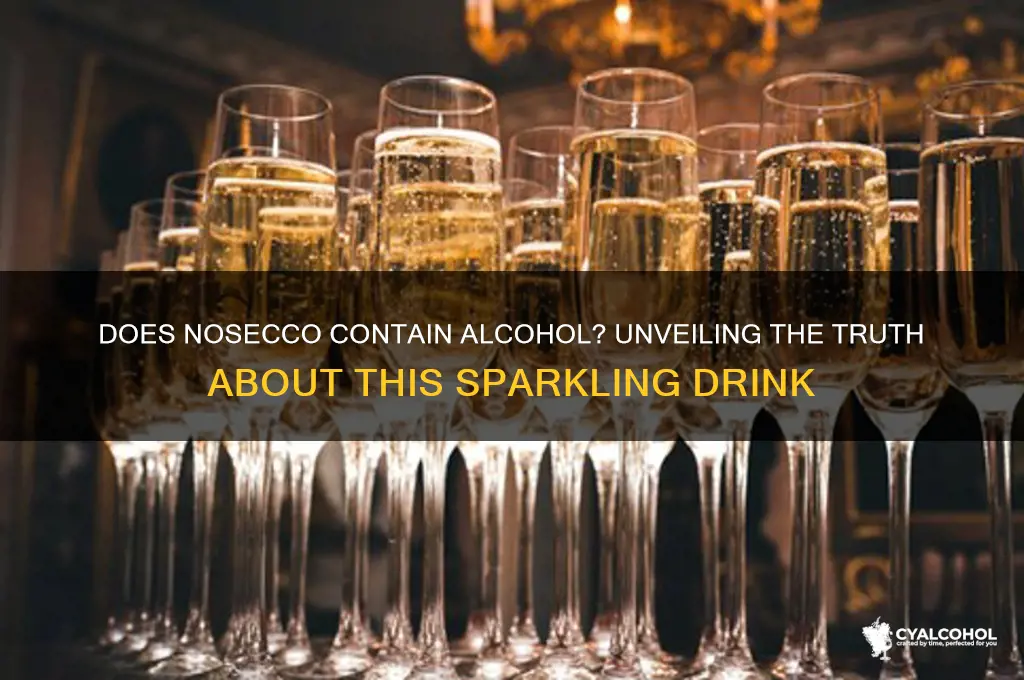 does nosecco have alcohol in it