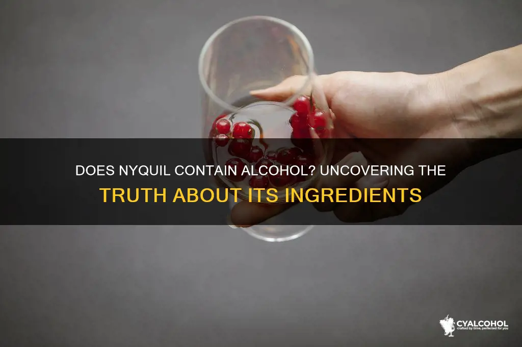 does nyquil has alcohol