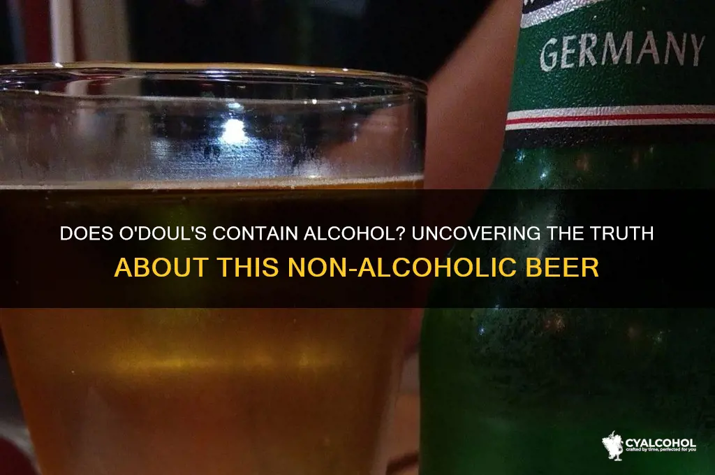 does o douls have any alcohol in it
