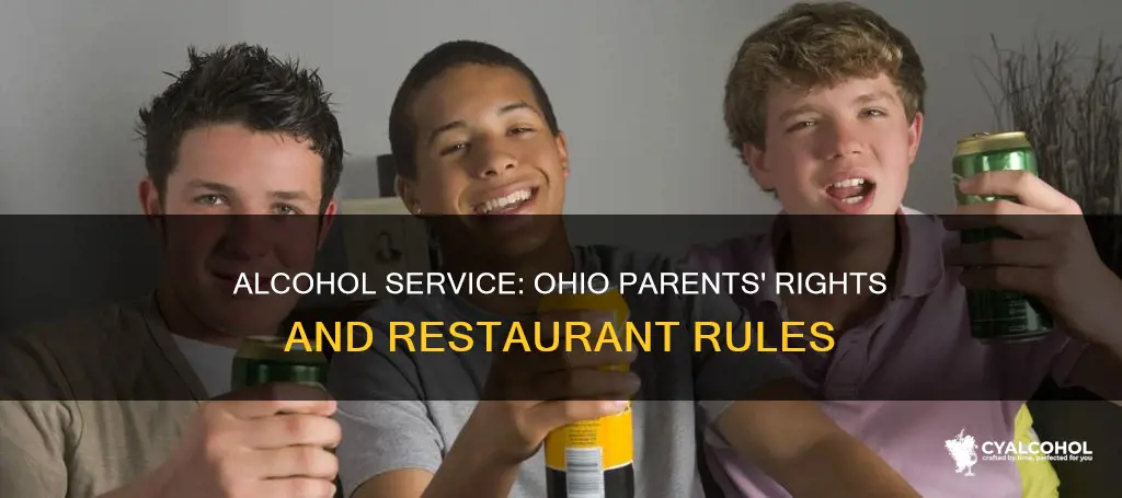 does ohio restaurant allow parents to offer alcohol to chilren