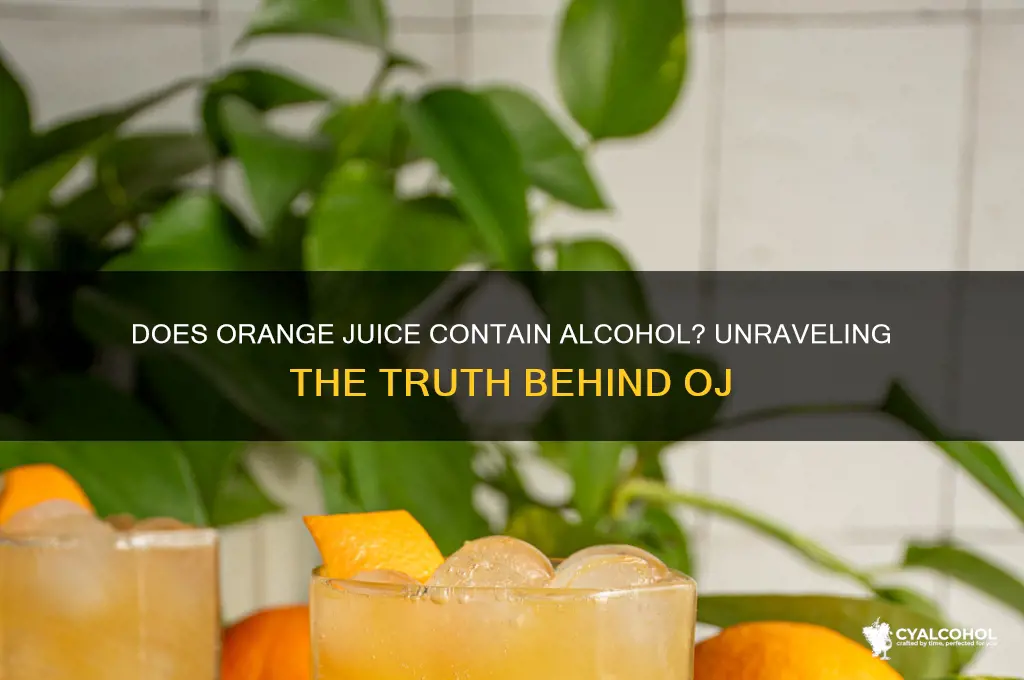 does oj have alcohol