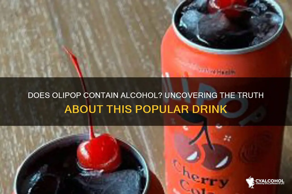 does olipop have alcohol in it