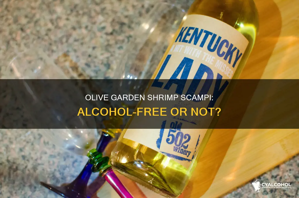 does olive garden shrimp scampi have alcohol in it