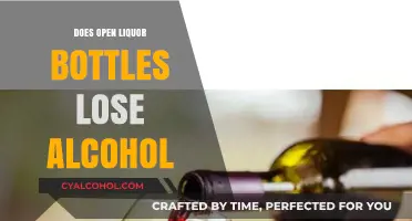Does Open Liquor Lose Alcohol Over Time? The Truth Revealed