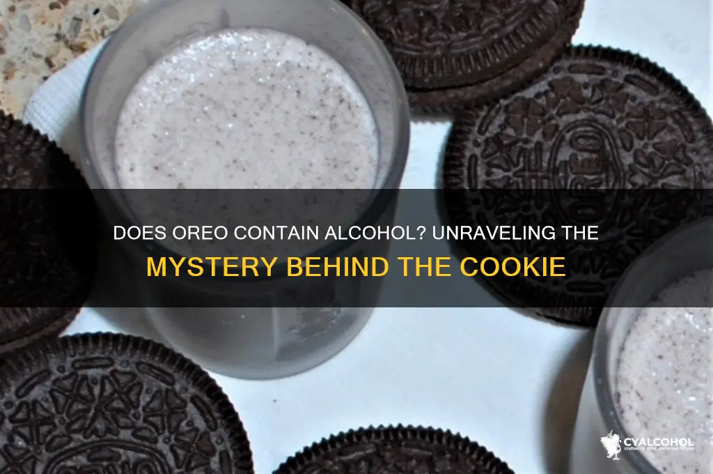 does oreo have alcohol