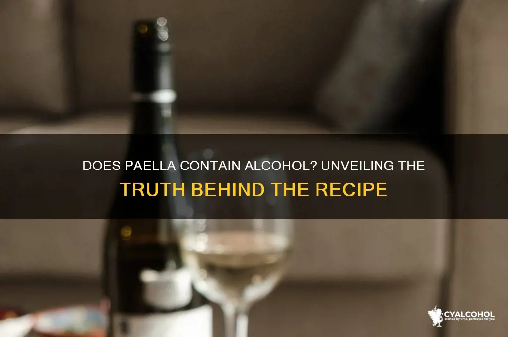 does paella have alcohol