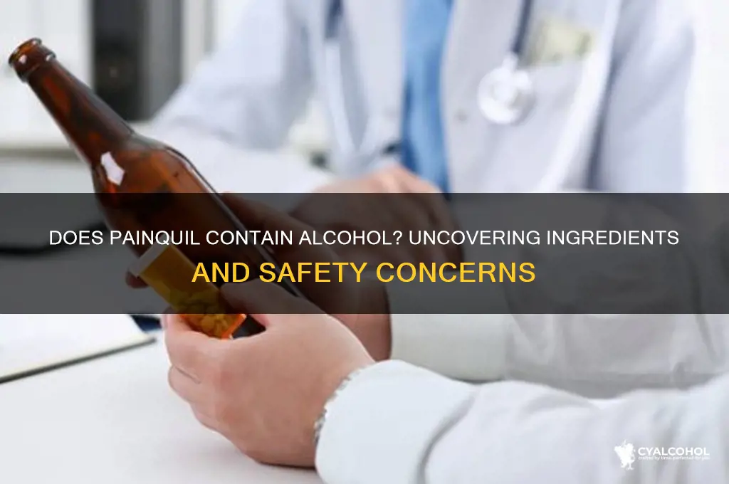 does painquil have alcohol