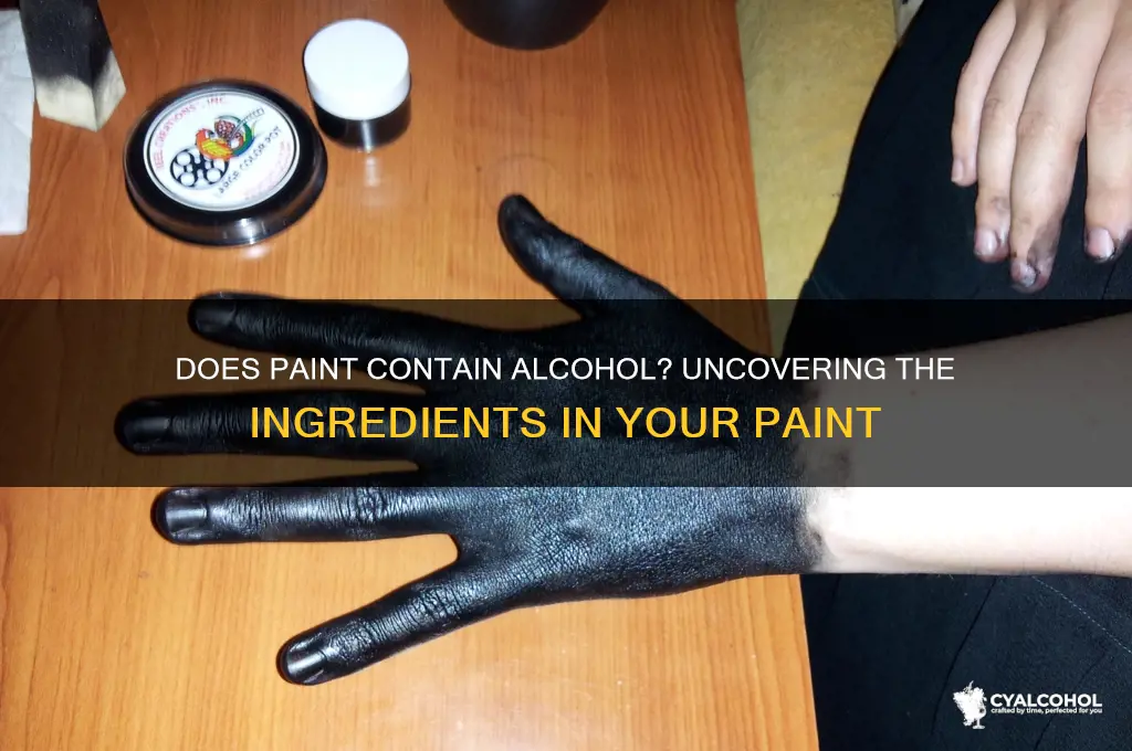 does paint have alcohol in it
