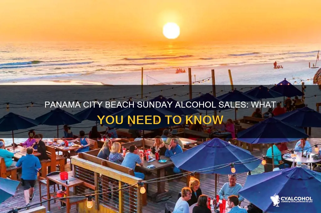does panama city beach have sunday alcohol sales