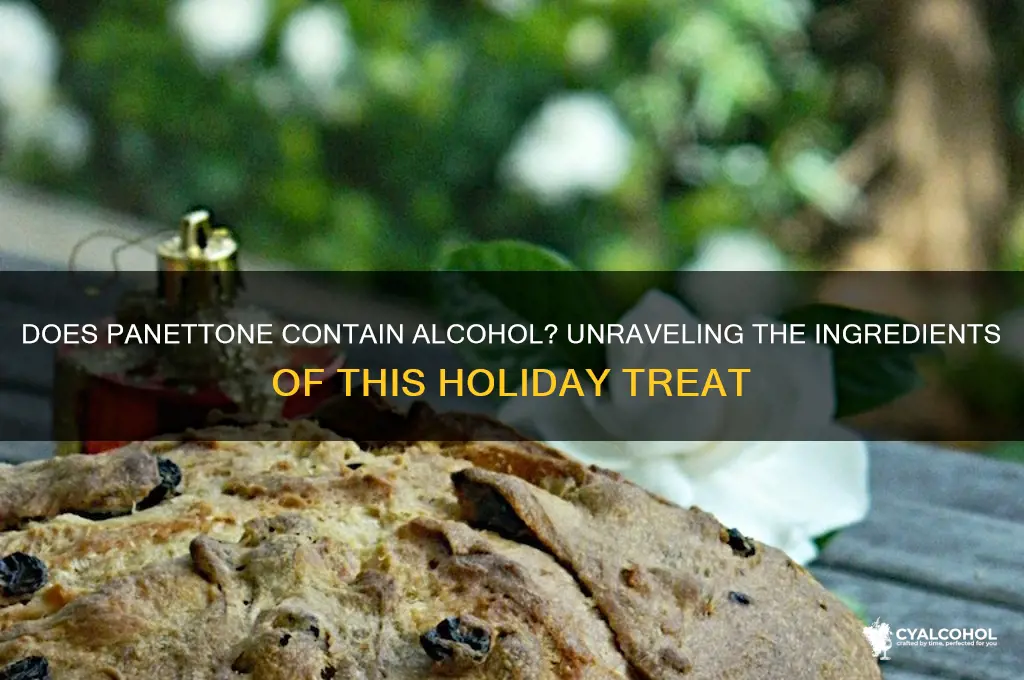 does panetone have alcohol