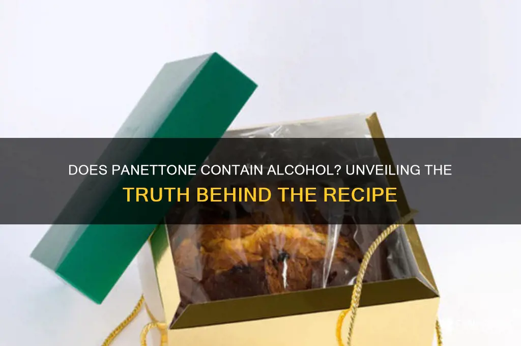 does panettone have alcohol