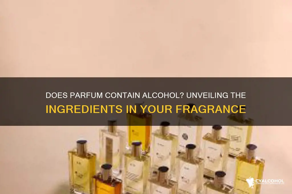 does parfum have alcohol