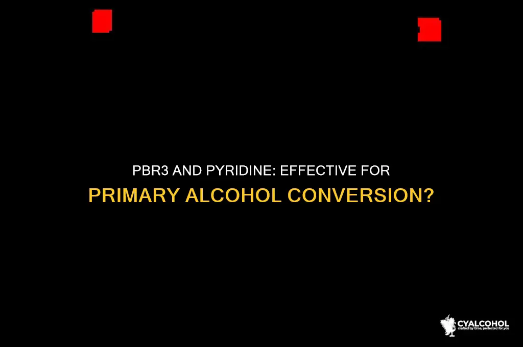 does pbr3 and pyridine work with primary alcohols