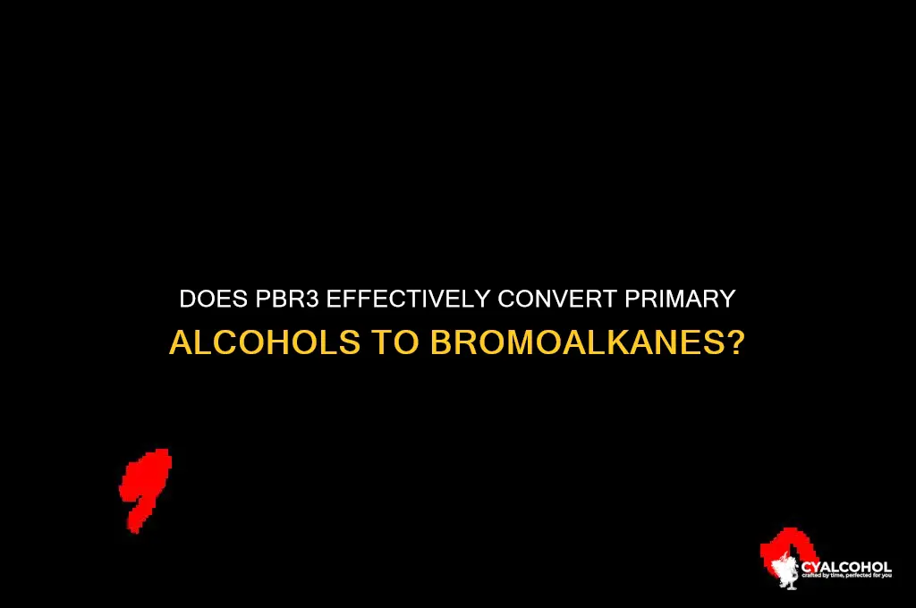 does pbr3 work for primary alcohols