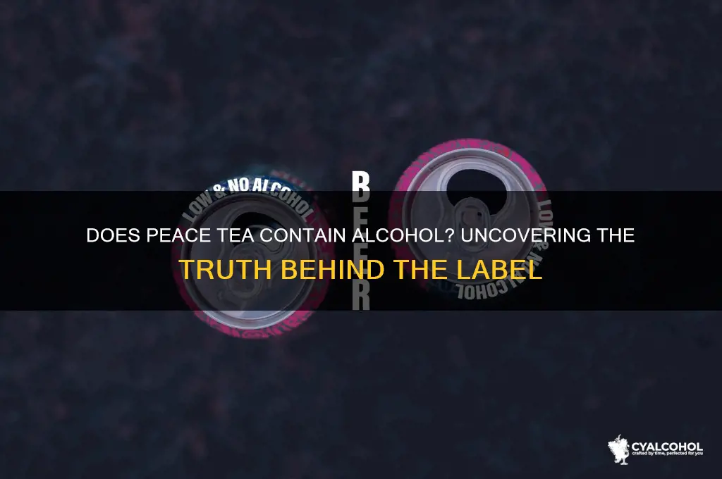 does peace tea have alcohol