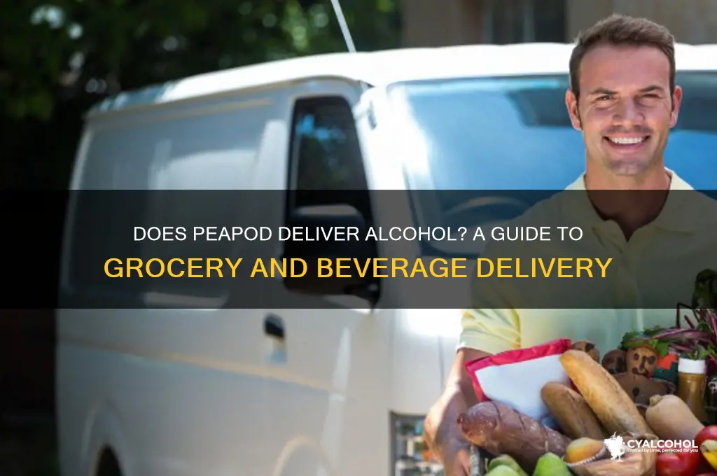 does peapod deliver alcohol