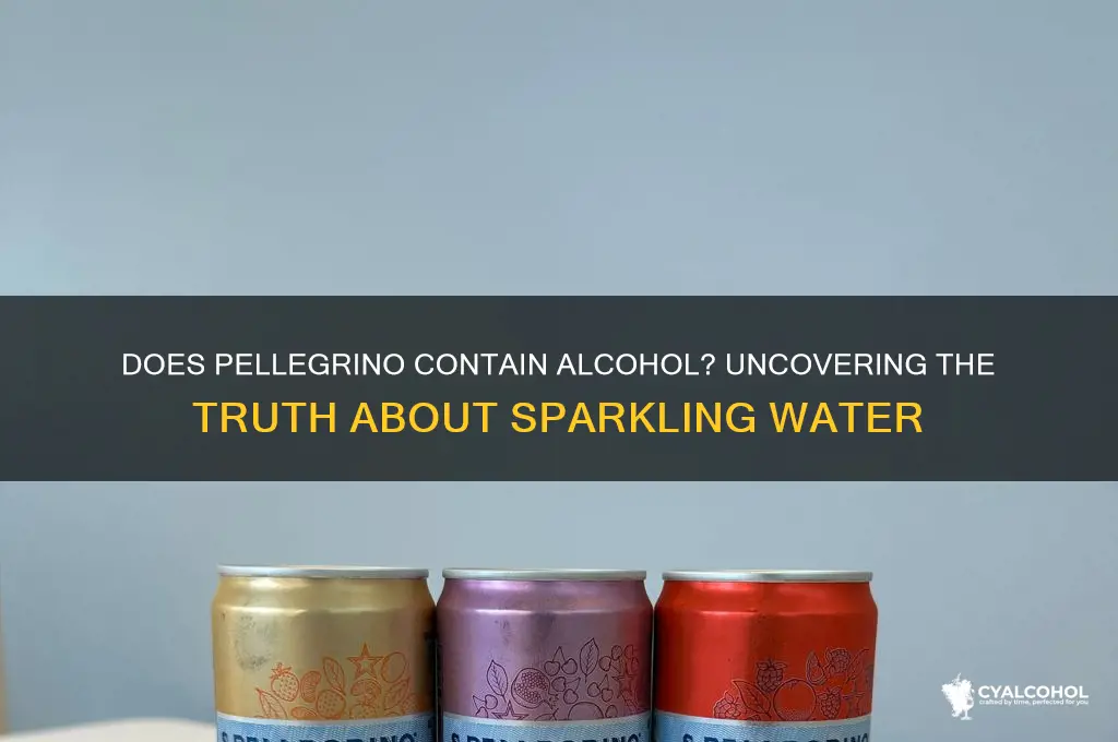 does pellegrino have alcohol in it