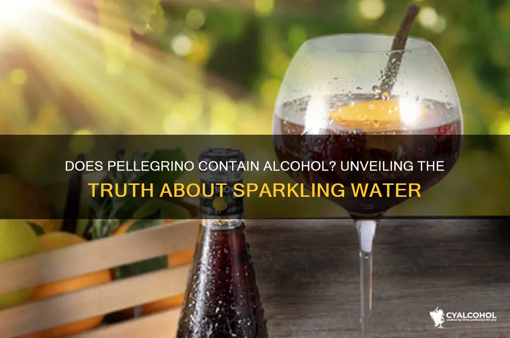 does pellegrino have alcohol