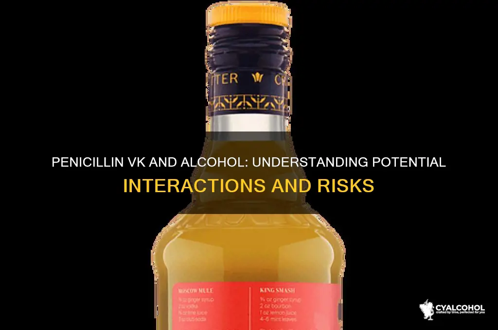 does penicillin vk interact with alcohol