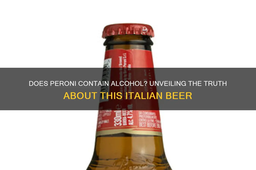 does peroni have alcohol