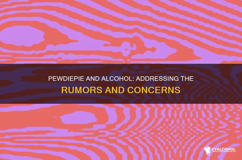 does pewdiepie have an alcohol problem