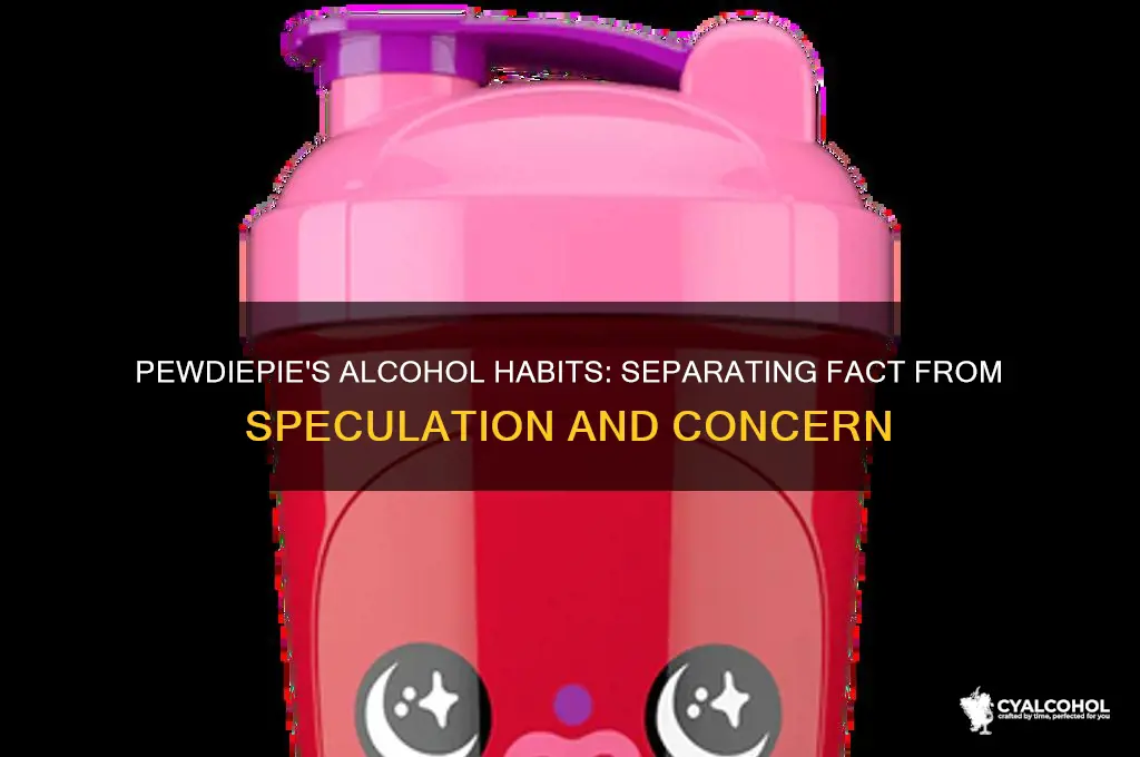 does pewdipie have an alcohol problem