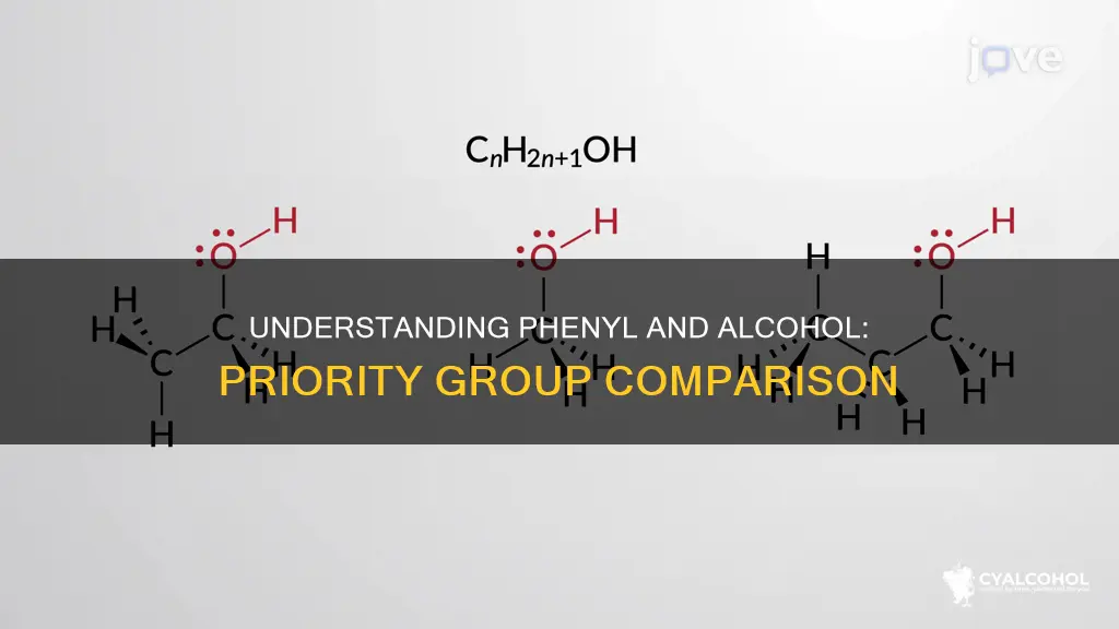 does phenyl have a higher priority group than alcohol