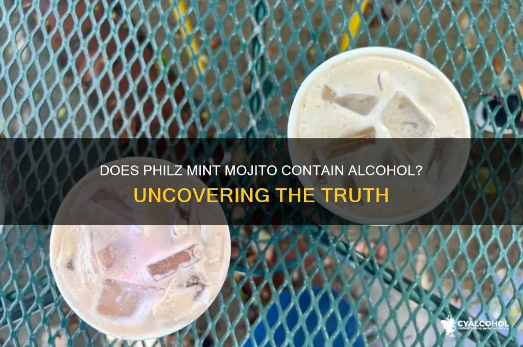 does philz mint mojito have alcohol