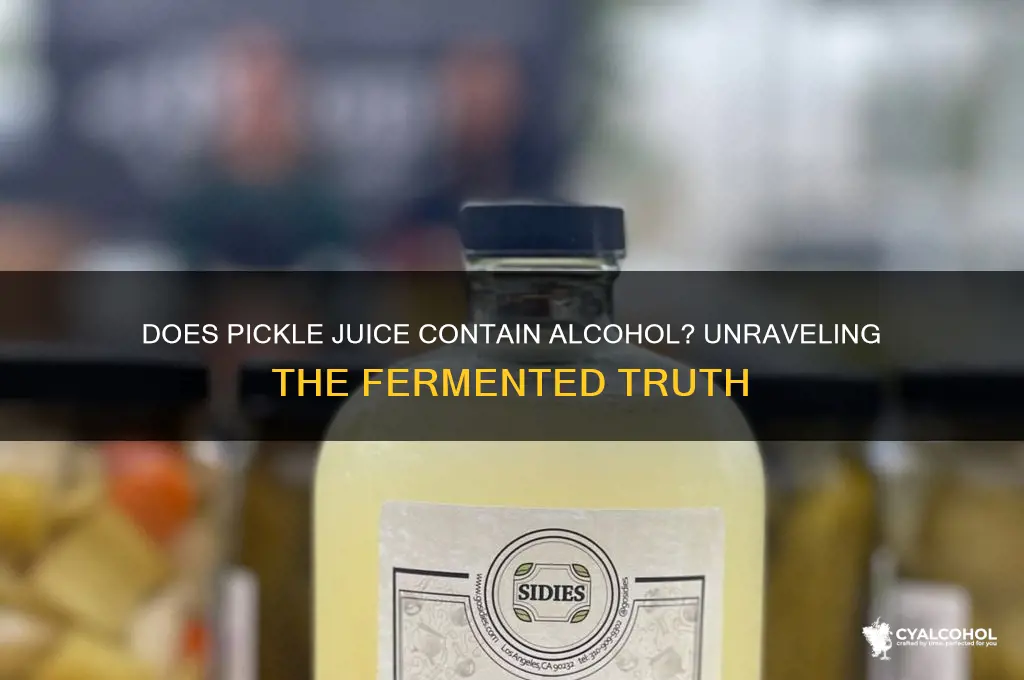 does pickle have alcohol