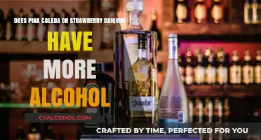 Alcohol Content: Pina Colada vs Strawberry Daiquiri