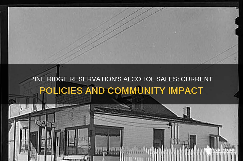 does pine ridge indian reservation allow alcohol sales