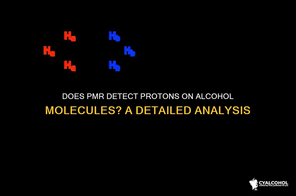 does pmr se the proton on an alcohol