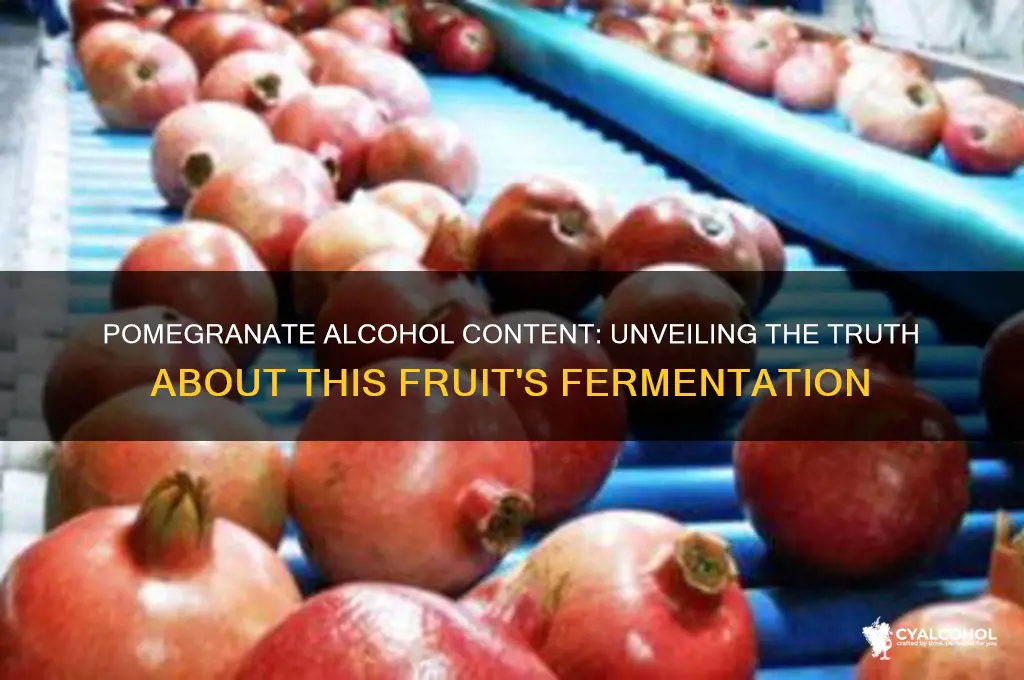 does pomegranate have alcohol