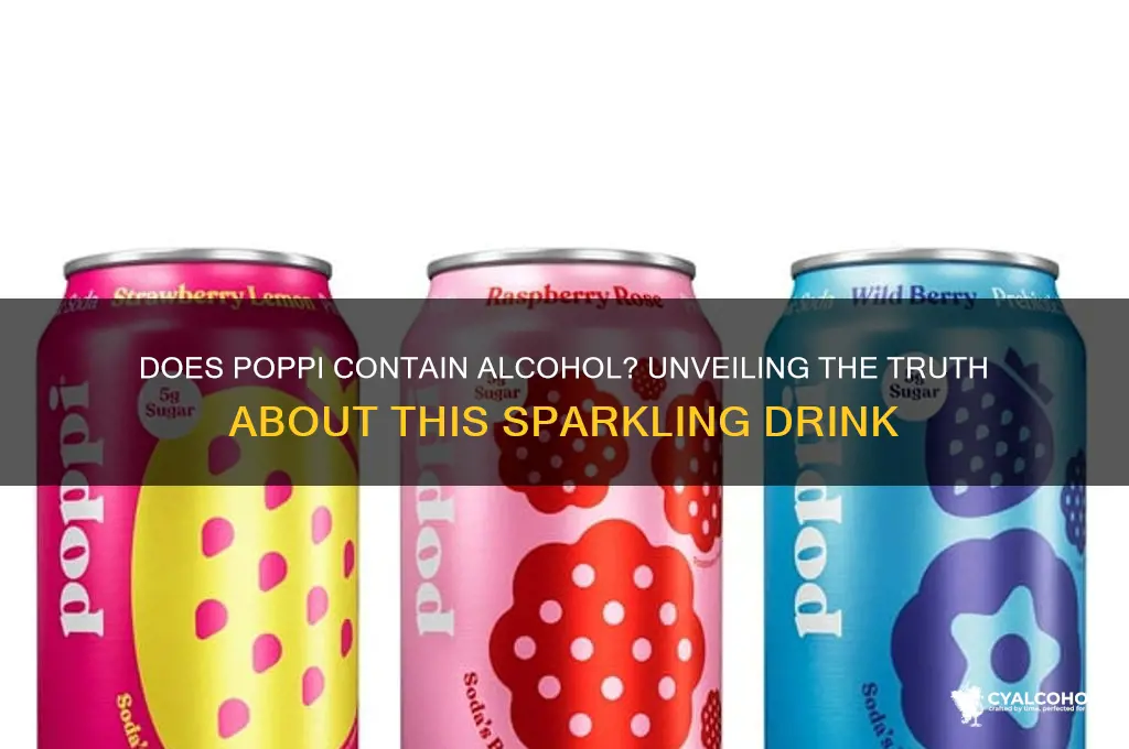 does poppi have alcohol