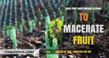 Can Port's Alcohol Content Effectively Macerate Fruit in Recipes?